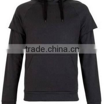 custom high quality bank black men crop top pullover hoodie wholesale