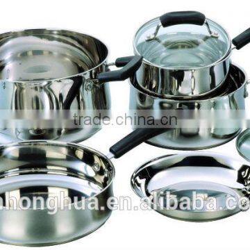 8 PCS stainless steel non stick cookware set