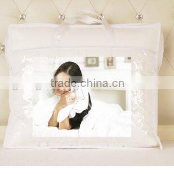 Supersoft Breathable Beautiful Aloe Vera Printed Quilt White photo-3