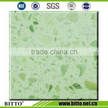 Hot sale unique green quartz stone slabs