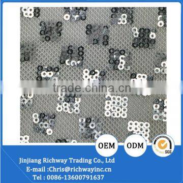 silver reversible sequin fabric sequin embellished material