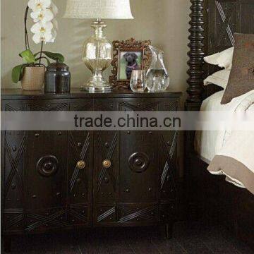 American Modern Design Solid Wood Bed and Nightstand King Size Bed Quality Choice photo-2