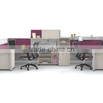 Simple Partition Office Workstation Cubicle for 2 person for USA market ( SZ-WS457)