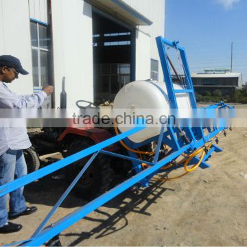 Boom sprayer,disc plough,potato planter,corn thresher,hay baler,disc harrow,slasher,patato harvester,fertilizer spreader.