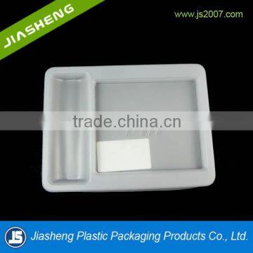 Eco-friendly medical PP white patches plastic blister packaging trays with dividers customize