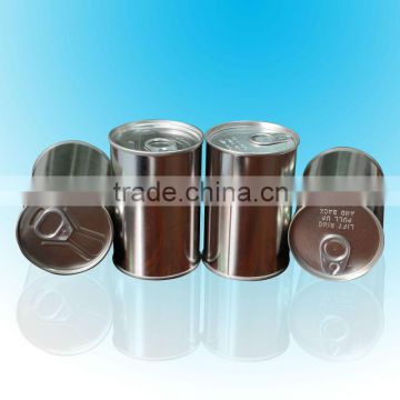 plain blank food grade round metal tin can