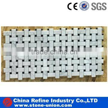 factory price white marble customed design mosaic tiles                        
                                                                                Supplier's Choice