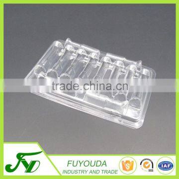 Disposable plastic material clamshell packaging box
