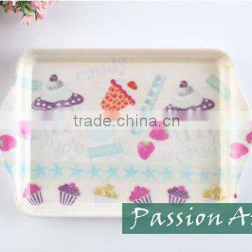 Customed design 100% Melamine Tray