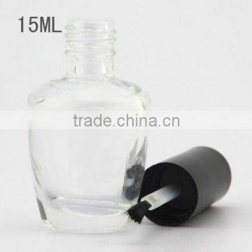 Glass Bottle Manufacturers Coating Clear Glass Nail Polish Bottle 15ml photo-4