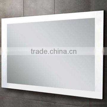 China bathroom accessory IP44 frameless backlit bathroom mirror