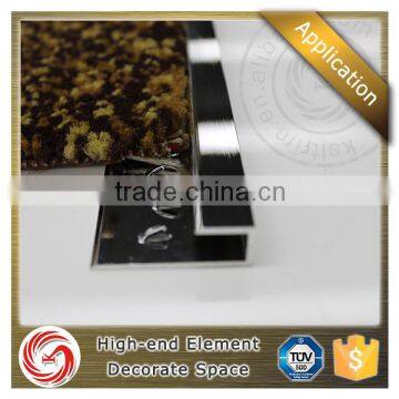 Elegant shape carpet cover strips laminate square edge trim carpet edge trim