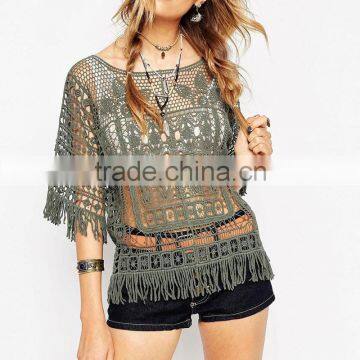 Fashion hot lady lure blouses show designs dress oem apparel suppliers