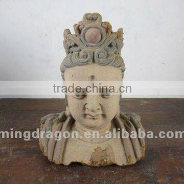 chinese antique furniture tune wood buddha head