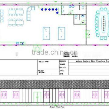 Customized Fast Assembling Low Cost Light Steel Framing Prefab Office photo-3