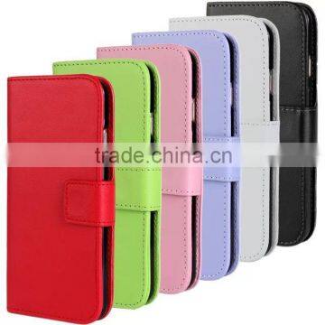 PU leather card design mobile phone stand cover/cellphone bag for iphone 6 case