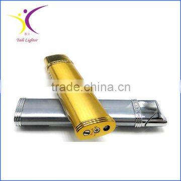 Portable designer cigarette gold lighter