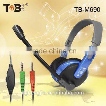 Custom designed headphone manufacturers adjustable fashion modeling headphone with detachable mic for computer