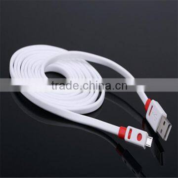 Hot sale micro usb 5 pin connector flat extend data cable usb 2.0