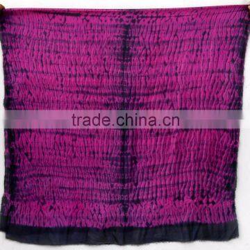 Multi color pure silk shibori scarf silk tie dye scarves for wholesale beach kaftans