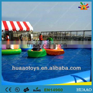 Floating inflatable boat swimming pool