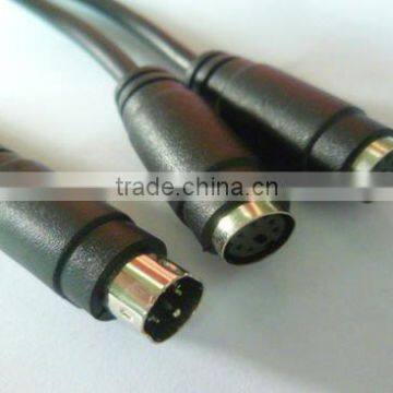 MD6M to MD6F x 2 cable