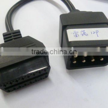 OBD II F (12V) to renauit 12P cable