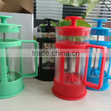 PP Frame Borosilicate glass french press plunger/Coffee maker