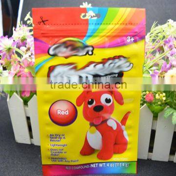 high quality gravure colorful printing zipper PET+AL+PE lamination plastic doll packing bag