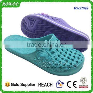 Wholesale Cheap Breathable Colorful Flower Decorated Women Eva Clogs Garden Shoes photo-3