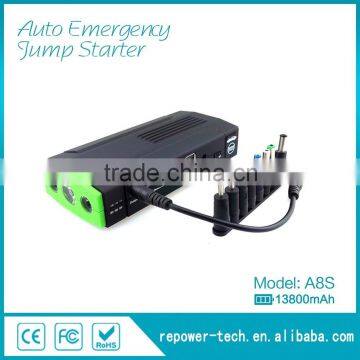 Jump Start Type three LED light mini car jump starter 16800mah