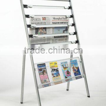 Outdoor Commerical Metal Magazine and Newspaper Display stand