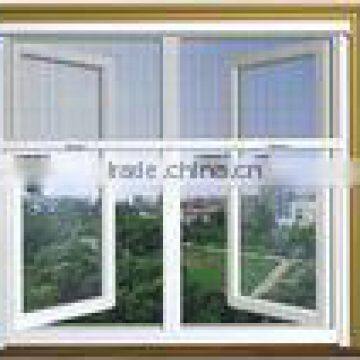 PVC Small Casement Window PVC Frame Glass Panel