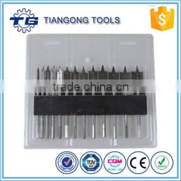 TG High Carbon Steel fashion 13pcs wood flat drill bits set