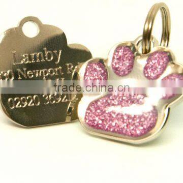 Metal Laser Engraved Name Tag, Engraving Dog Pet Tag,