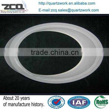 Opaque SIO2 Sputtering Targets Ring Cream White Silica Hoop For Sale