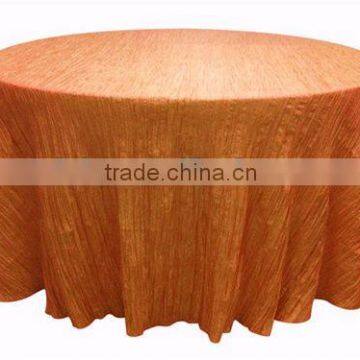 New style crushed/crinkle table cloth for banquet