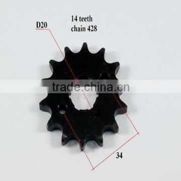 Front sprocket 14 teeth 250cc atv