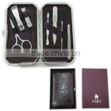 Nail manicure set with PU bag and stainless steel accessories (ST660)