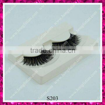 Fashion New False Eyelash Hand Made Synthetic Double Layer Premiun Lashes Supplier photo-4