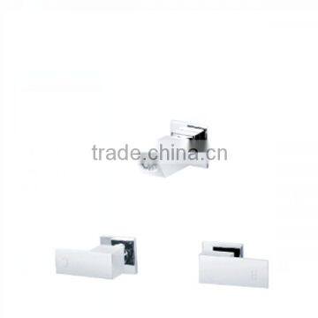 2015Hot Sale Wall Mounted Brass Shower Mixer Duale Handles