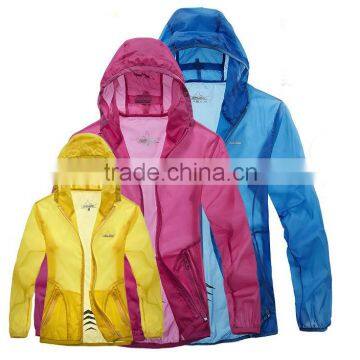 Colorful unisex summer windbreaker jacket