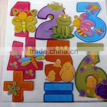 3D digital wall decor stickers