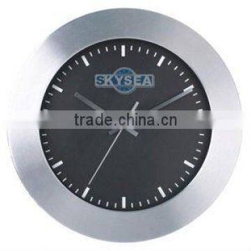 12 Inch Metal Decorative Wall Mounted Clock, Round Clock