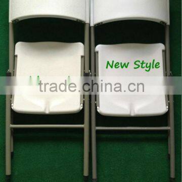 White plastic folding Chair