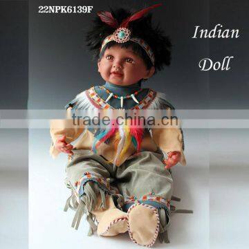 Novel design and multi-function Indian doll