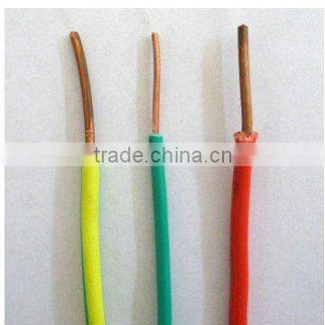 colorful pvc insulated copper/aluminum solid stranded wires