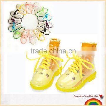 Transparent jelly PVC rain boots for kids