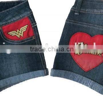 New lastest design 2016 girls fashion denim shorts women star denim shorts ladies jeans shorts                        
                                                Quality Choice