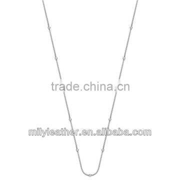 2014 Jewelry Chain Latest New Gold Chain Designs Girls Metal Ball Chain Necklaces MLCC015